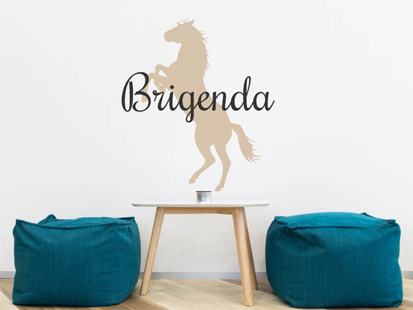 Wandtattoo Brigenda mit Pferd