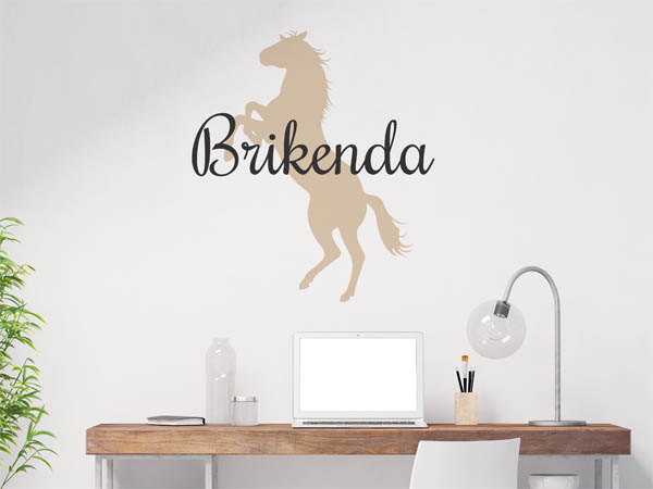 Wandtattoo Brikenda mit Pferd