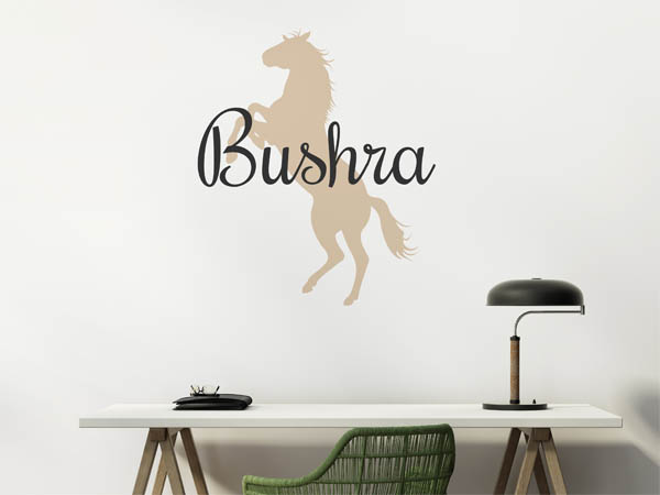 Wandtattoo Bushra mit Pferd