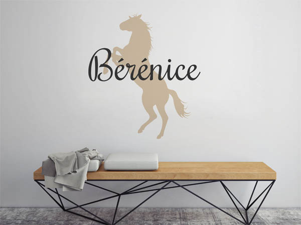 Wandtattoo Bérénice mit Pferd