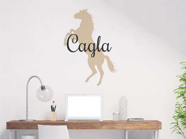 Wandtattoo Cagla mit Pferd