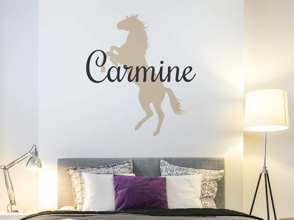Wandtattoo Carmine mit Pferd