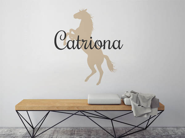 Wandtattoo Catriona mit Pferd