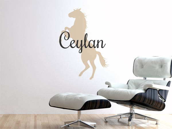 Wandtattoo Ceylan mit Pferd