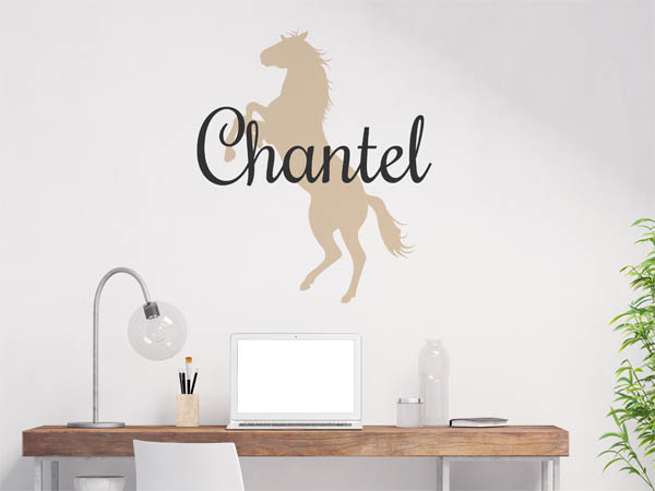 Wandtattoo Chantel mit Pferd