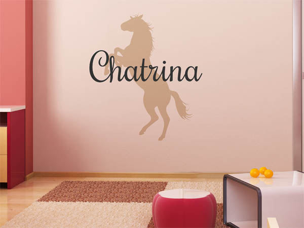 Wandtattoo Chatrina mit Pferd