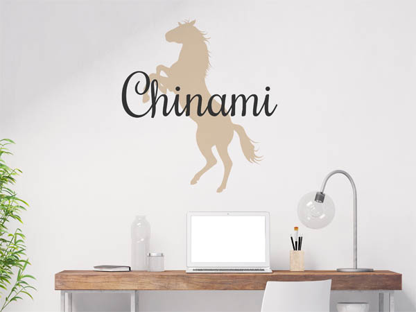 Wandtattoo Chinami mit Pferd