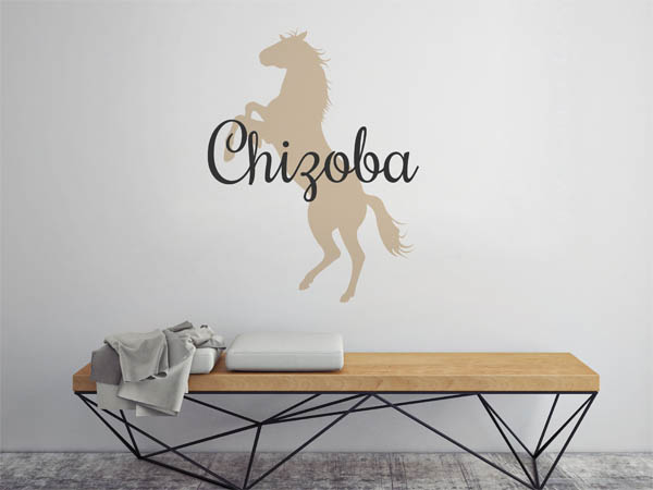 Wandtattoo Chizoba mit Pferd