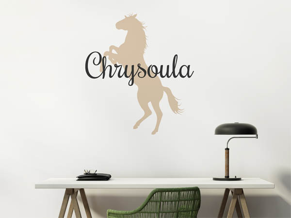 Wandtattoo Chrysoula mit Pferd