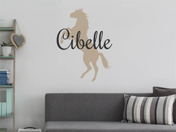 Wandtattoo Cibelle mit Pferd