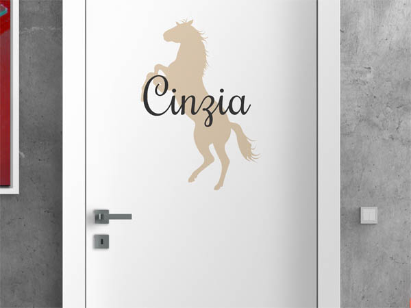 Wandtattoo Cinzia mit Pferd
