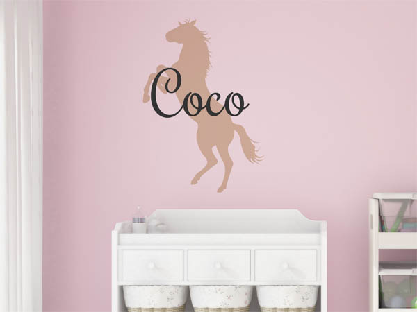 Wandtattoo Coco mit Pferd