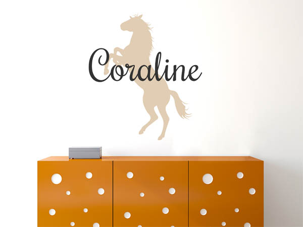 Wandtattoo Coraline mit Pferd