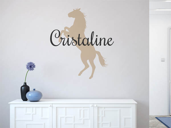 Wandtattoo Cristaline mit Pferd