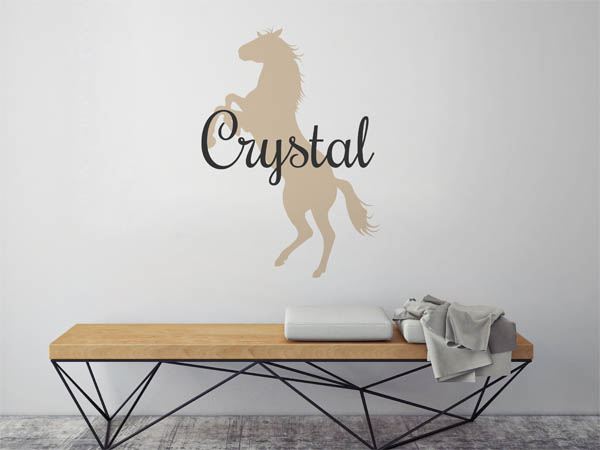 Wandtattoo Crystal mit Pferd