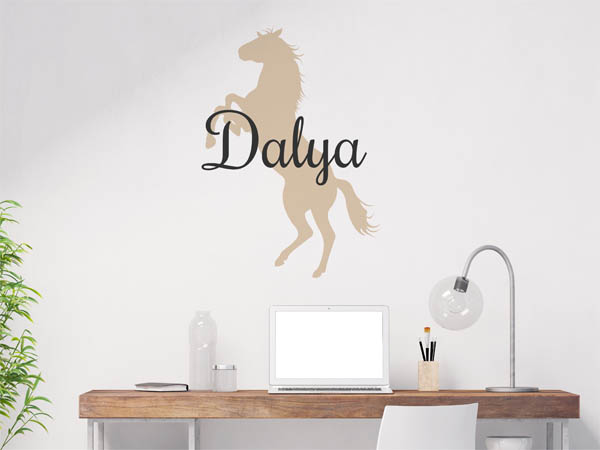 Wandtattoo Dalya mit Pferd