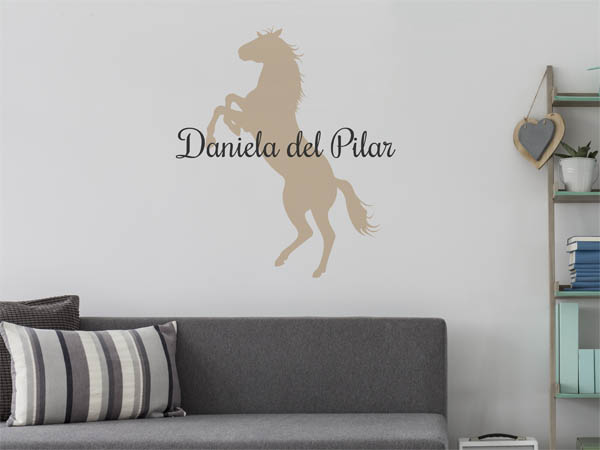 Wandtattoo Daniela del Pilar mit Pferd