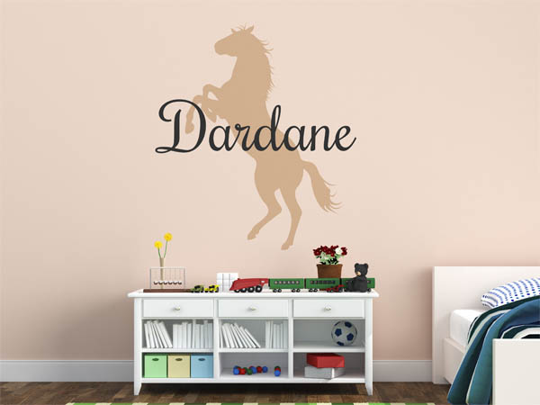 Wandtattoo Dardane mit Pferd