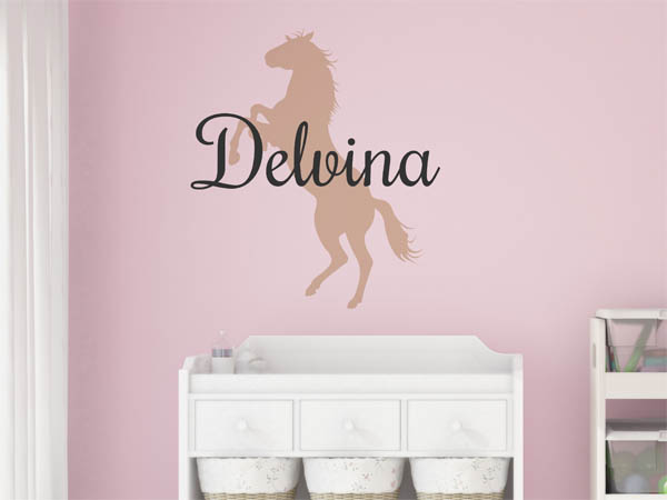 Wandtattoo Delvina mit Pferd