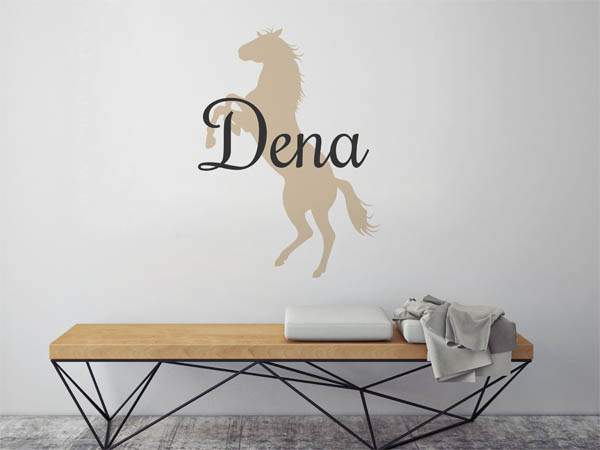 Wandtattoo Dena mit Pferd
