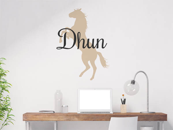Wandtattoo Dhun mit Pferd