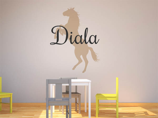 Wandtattoo Diala mit Pferd