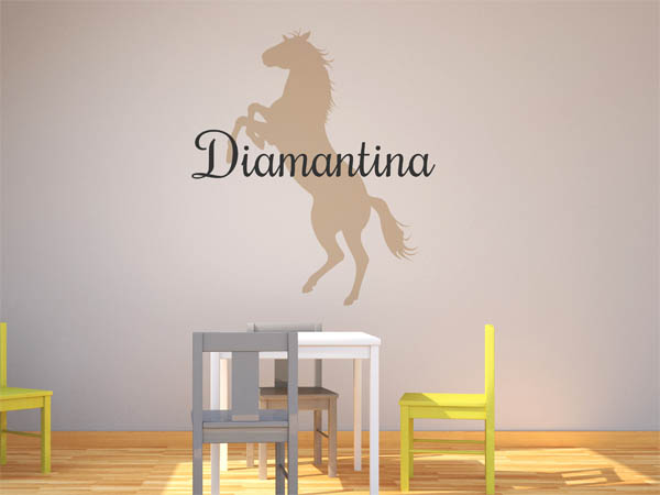 Wandtattoo Diamantina mit Pferd