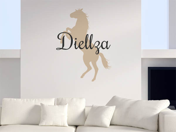 Wandtattoo Diellza mit Pferd