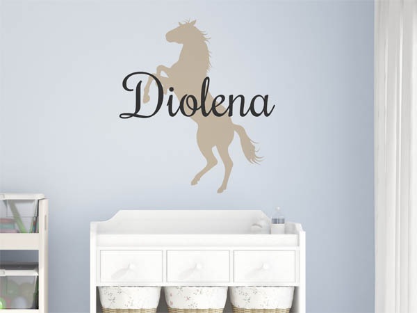 Wandtattoo Diolena mit Pferd