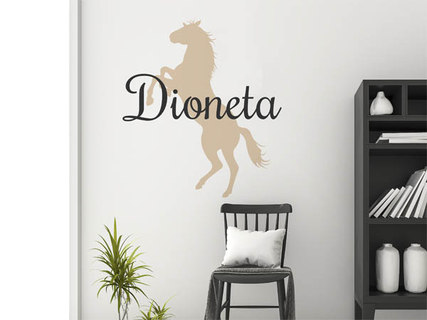 Wandtattoo Dioneta mit Pferd
