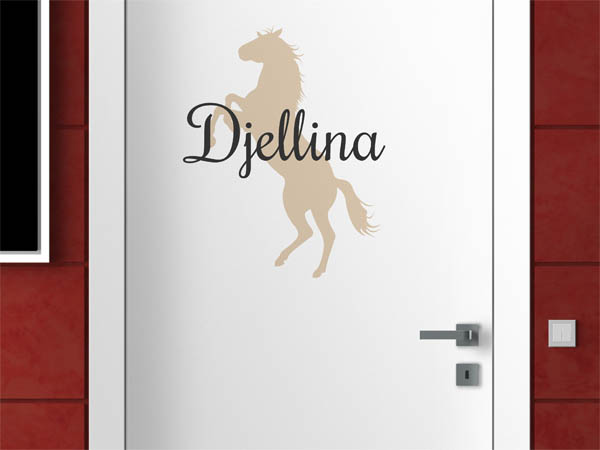 Wandtattoo Djellina mit Pferd