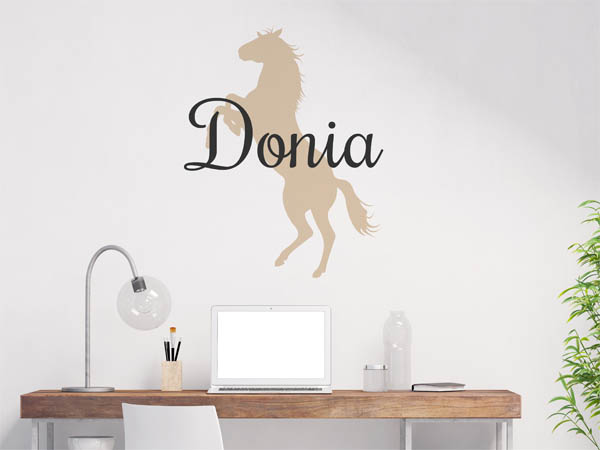 Wandtattoo Donia mit Pferd