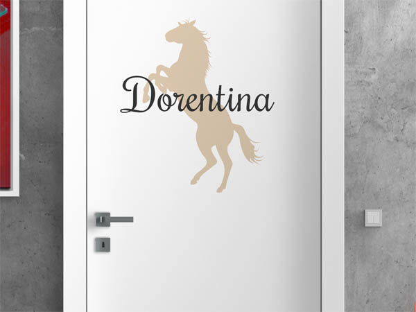 Wandtattoo Dorentina mit Pferd