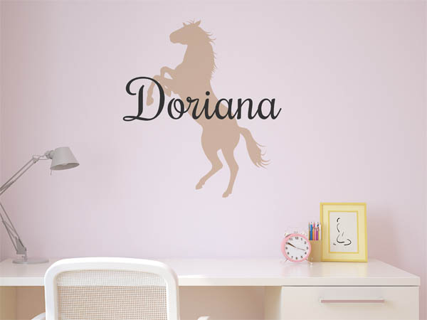 Wandtattoo Doriana mit Pferd