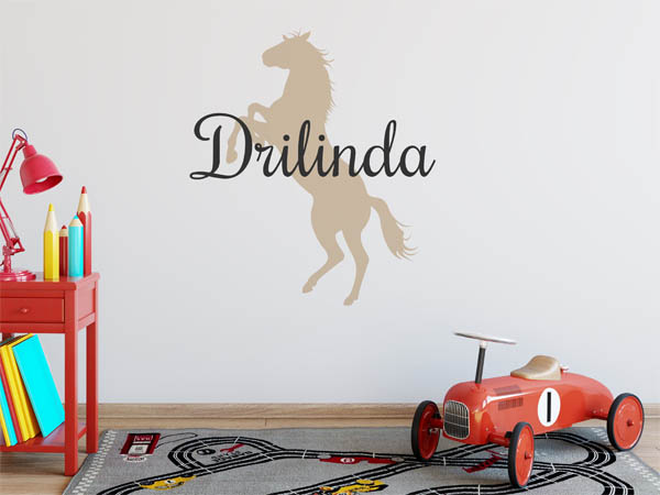 Wandtattoo Drilinda mit Pferd