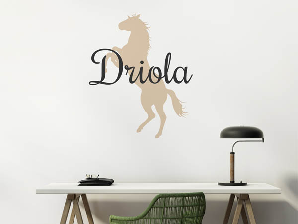 Wandtattoo Driola mit Pferd