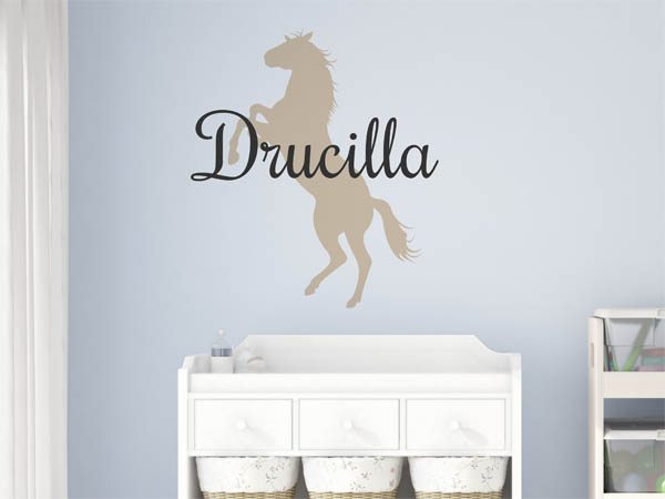 Wandtattoo Drucilla mit Pferd