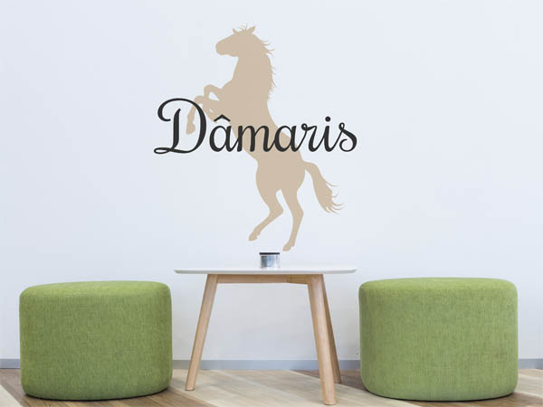 Wandtattoo Dâmaris mit Pferd