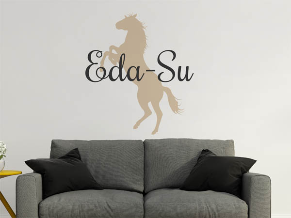 Wandtattoo Eda-Su mit Pferd