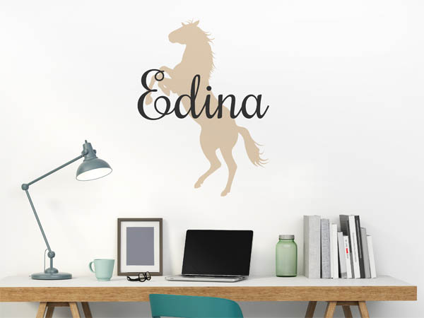 Wandtattoo Edina mit Pferd