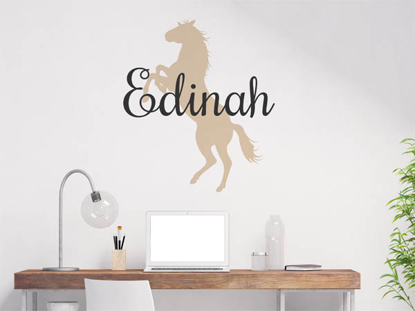 Wandtattoo Edinah mit Pferd