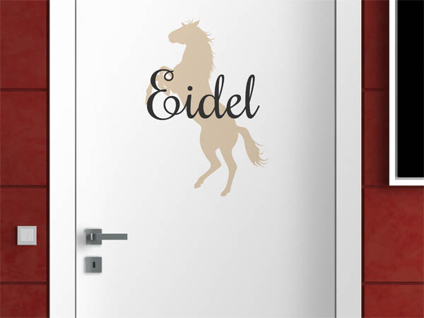 Wandtattoo Eidel mit Pferd