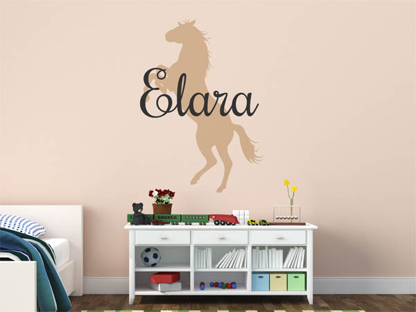 Wandtattoo Elara mit Pferd