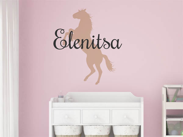Wandtattoo Elenitsa mit Pferd