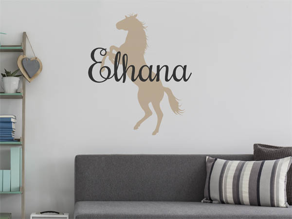 Wandtattoo Elhana mit Pferd