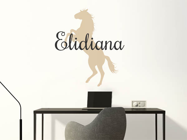 Wandtattoo Elidiana mit Pferd