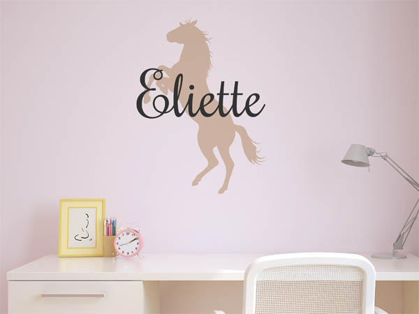 Wandtattoo Eliette mit Pferd