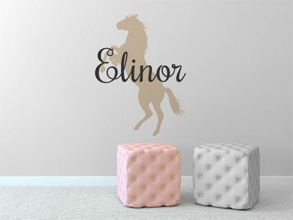Wandtattoo Elinor mit Pferd