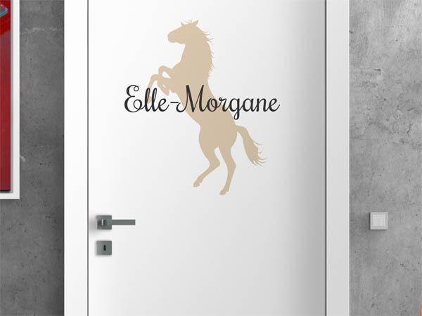 Wandtattoo Elle-Morgane mit Pferd