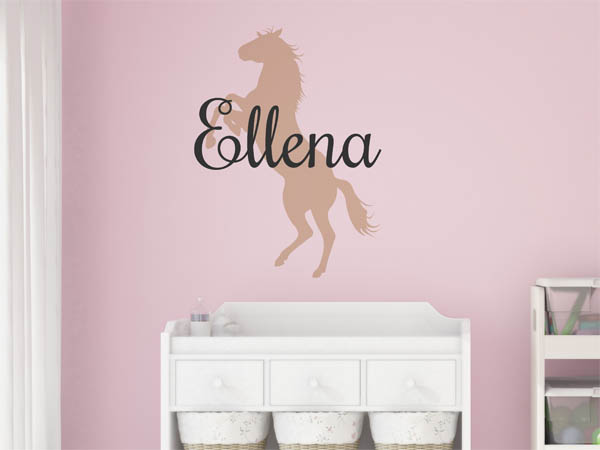 Wandtattoo Ellena mit Pferd